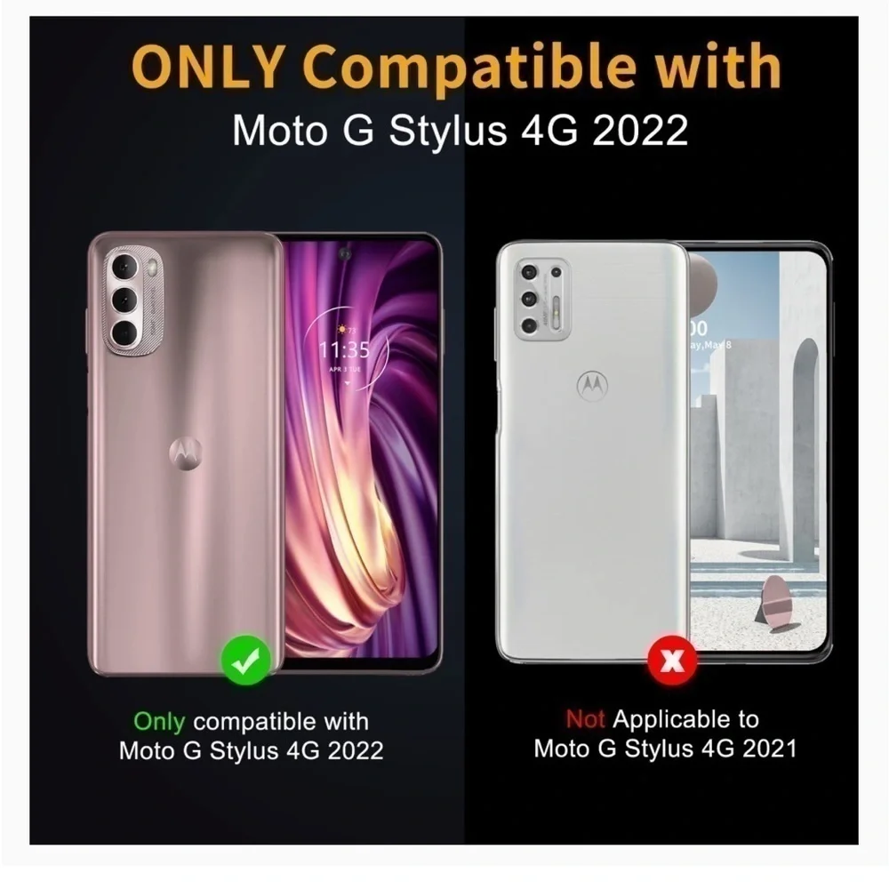 COMPATIBLE with Motorola Moto G Stylus Phone Case Screen Protector Kickstand NEW